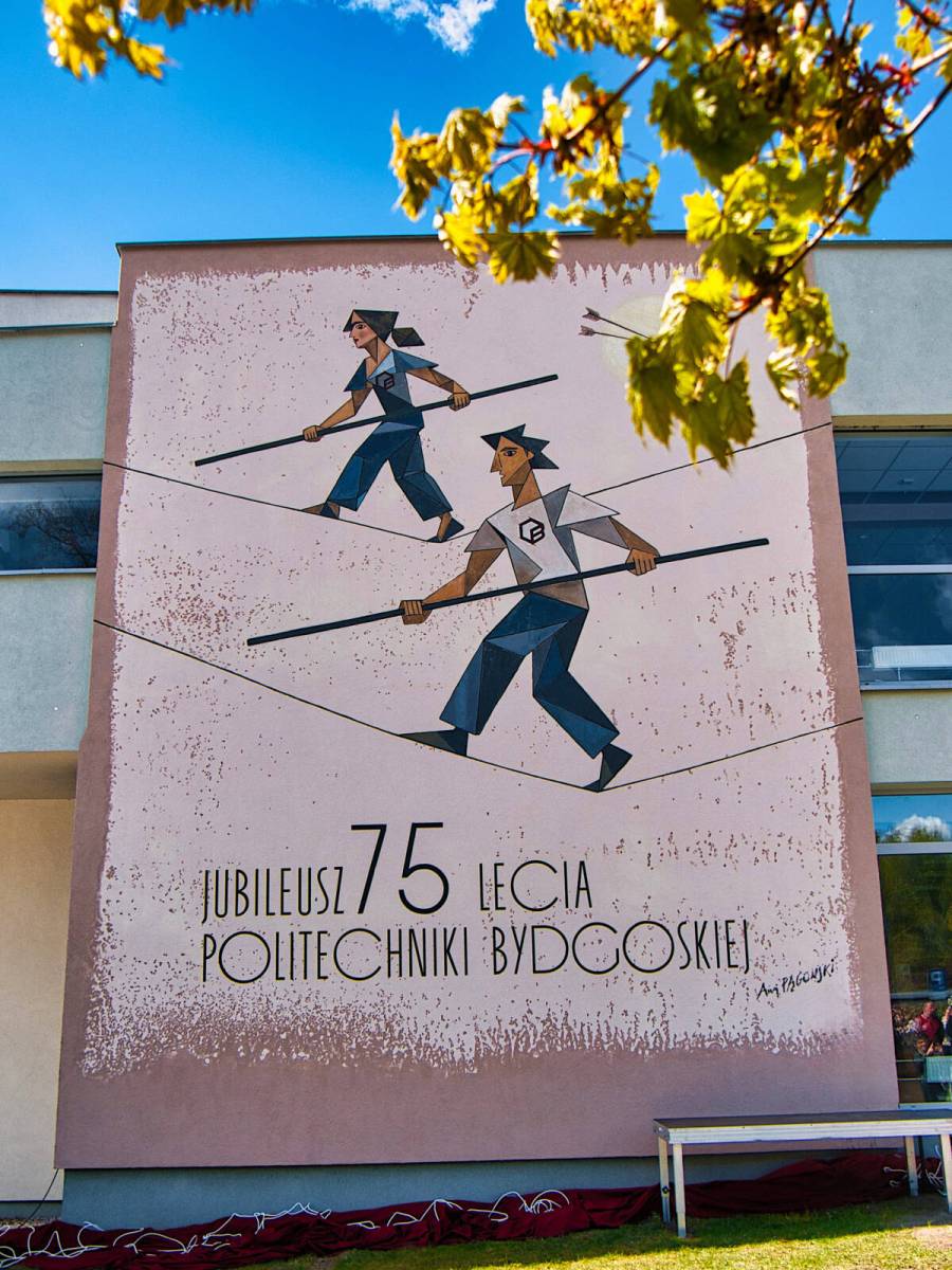 Mural - 75-lecie Politechniki Bydgoskiej
