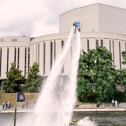 Pokaz flyboard w ramach @sternabydgoszcz na...