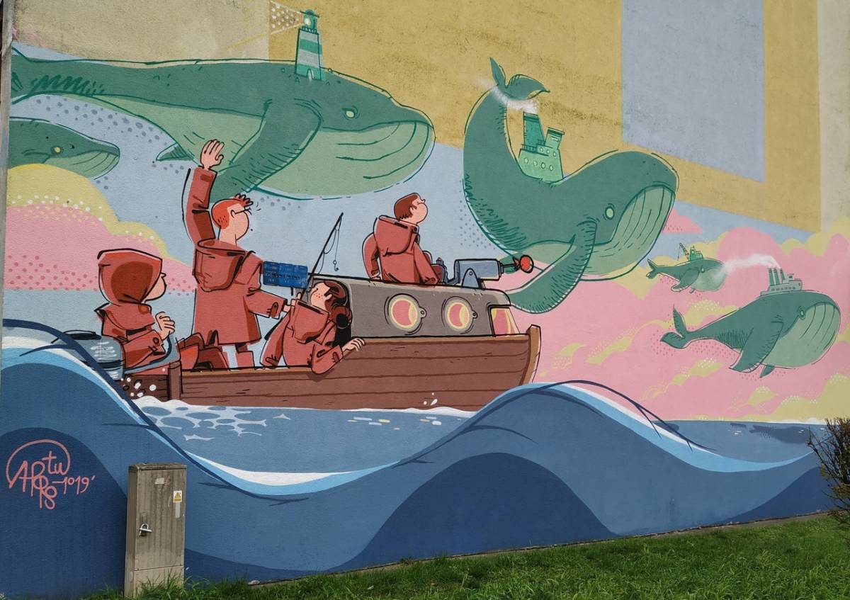 Mural na Wielorybiej 