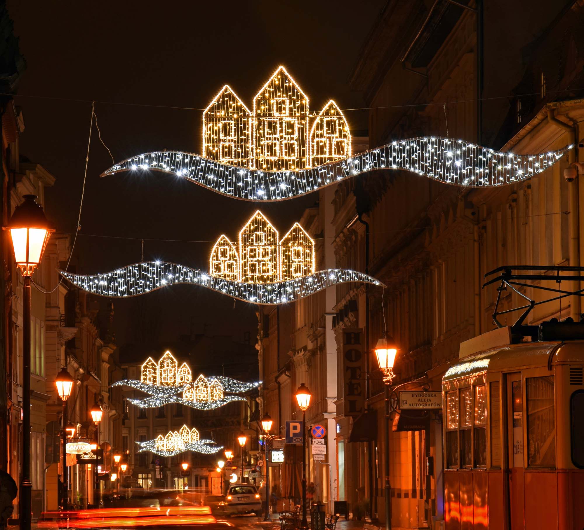 Ulica Długa | Bydgoszcz | świąteczne dekoracje