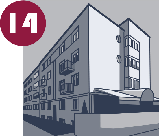 budynki przy ul. Gdańskiej 208-220 | modernizm | Bydgoszcz